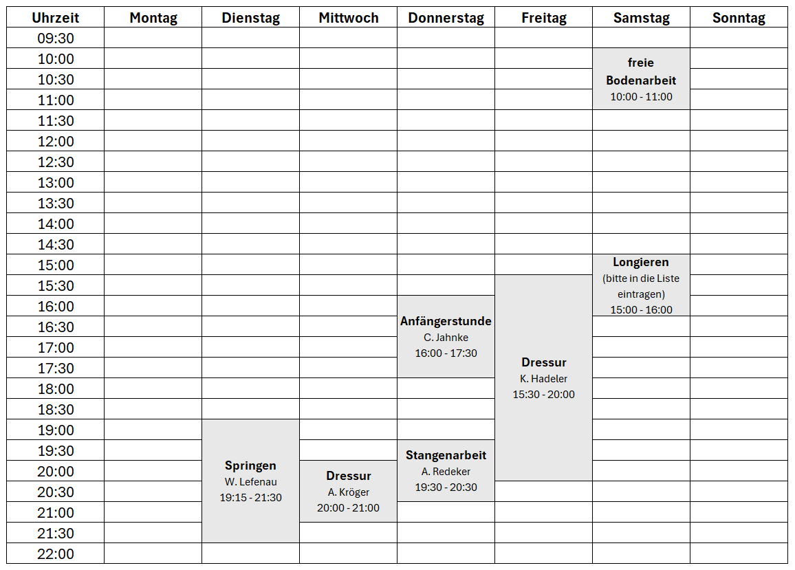 Hallenbelegungsplan Sept 2025